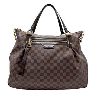Louis Vuitton Damier Evora Shoulder Bag Handbag Ebene Brown Canvas